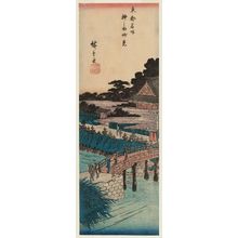 Utagawa Hiroshige: Myôken Temple in Yanagishima (Yanagishima Myôken), from the series Famous Places in the Eastern Capital (Tôto meisho) - Museum of Fine Arts