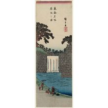 日本版画 "View of Hollyhock Hill (Aoizaka no zu), from the series Famous Places in the Eastern Capital (Tôto meisho)" 由 Utagawa Hiroshige, 歌川広重 (Utagawa Hiroshige I) 创作