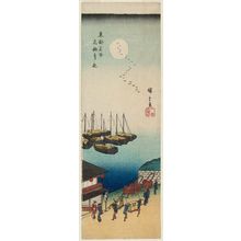 Utagawa Hiroshige: Moonlit Evening at Takanawa (Takanawa tsukiyo), from the series Famous Places in the Eastern Capital (Tôto meisho) - Museum of Fine Arts