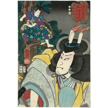 歌川国芳: Ox (Ushi): Kume no Heinaizaemon and Matsuwakamaru, from the series Selections for the Twelve Signs of the Zodiac (Mitate jûnishi no uchi) - ボストン美術館