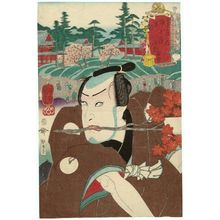 Utagawa Kuniyoshi: Asakura Tôgo at Kaian-ji in the Tenth Month, from the series (Selections for Famous Places in Edo in) the Twelve Months ([Edo meishô mitate] jûni kagetsu no uchi) - Museum of Fine Arts