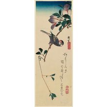 Utagawa Hiroshige: Finch on Magnolia Branch - Museum of Fine Arts