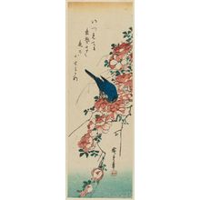 Utagawa Hiroshige: Blue Bird and Roses - Museum of Fine Arts