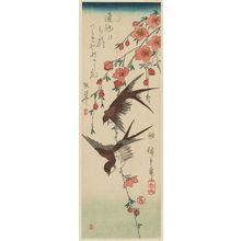 Utagawa Hiroshige: Swallows and Peach Blossoms - Museum of Fine Arts