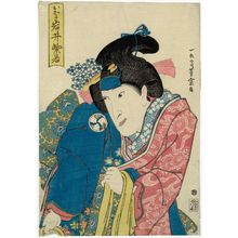 Utagawa Yoshimune: Actor Iwai Shijaku as Okaru - Museum of Fine Arts