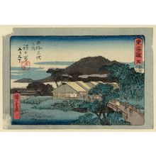 Utagawa Hiroshige: No. 5 - Hodogaya, from the series The Tôkaidô Road - The Fifty-three Stations (Tôkaidô - Gojûsan tsugi no uchi), also known as the Aritaya Tôkaidô - Museum of Fine Arts