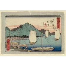 Utagawa Hiroshige: No. 54 - Ôtsu, from the series The Tôkaidô Road - The Fifty-three Stations (Tôkaidô - Gojûsan tsugi no uchi), also known as the Aritaya Tôkaidô - Museum of Fine Arts