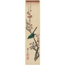 Utagawa Hiroshige: Warbler on Red Plum Branch - Museum of Fine Arts