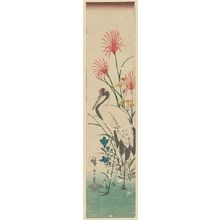 Utagawa Hiroshige: Crane and Autumn Flowers - Museum of Fine Arts