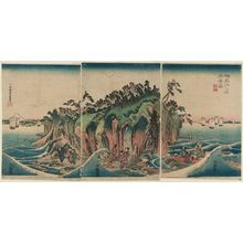 Utagawa Hiroshige: The Cave at Enoshima in Sagami Province (Sôshû Enoshima iwaya no zu) - Museum of Fine Arts