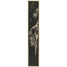 Utagawa Hiroshige: Ejiri: The Pine Tree of the Feather Robe at Miho Bay (Miho no ura hagoromo no matsu), cut from sheet 6 of the harimaze series Pictures of the Fifty-three Stations of the Tôkaidô Road (Tôkaidô gojûsan tsugi zue) - Museum of Fine Arts