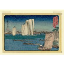 Utagawa Hiroshige: View of Nakasu (Nakasu no kei), from the series Twelve Views of Edo (Edo jûni kei) - Museum of Fine Arts