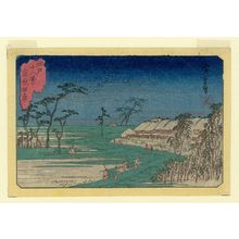 Utagawa Hiroshige: Rice Fields outside the Yoshiwara (Yoshiwara tanbo), from the series Twelve Views of Edo (Edo jûni kei) - Museum of Fine Arts