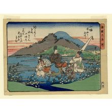 Utagawa Hiroshige: The Ide Jewel River in Yamashiro Province (Yamashiro Ide no Tamagawa), from the series Six Jewel Rivers in Various Provinces (Shokoku Mu Tamagawa) - Museum of Fine Arts