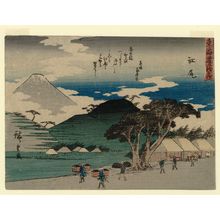 Utagawa Hiroshige: Ejiri, from the series Fifty-three Stations of the Tôkaidô Road (Tôkaidô gojûsan tsugi), also known as the Kyôka Tôkaidô - Museum of Fine Arts