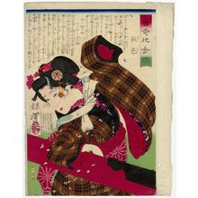 Tsukioka Yoshitoshi: Shûshiki, from the series Mirror of Women, Ancient and Modern (Kokin hime kagami) - Museum of Fine Arts