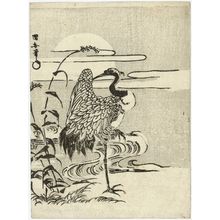Utagawa Kuniyasu: Crane - Museum of Fine Arts
