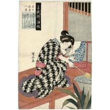 Utagawa Kuniyasu, 歌川国安 (Utagawa Kuniyasu)による浮世絵「Dôgu hakkei, Kihan」