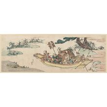 Katsushika Hokusai: Ferry Boat - Museum of Fine Arts