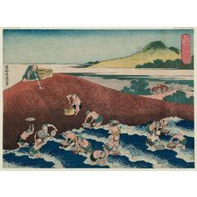 Katsushika Hokusai: Basket-fishing in the Kinu River (Kinugawa hachifuse), from the series One Thousand Pictures of the Ocean (Chie no umi) - Museum of Fine Arts