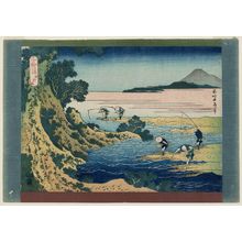 葛飾北斎: Fly-fishing (Kabari-nagashi), from the series One Thousand Pictures of the Ocean (Chie no umi) - ボストン美術館