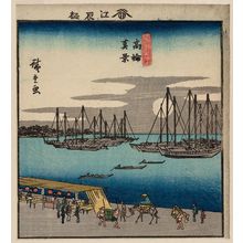 Utagawa Hiroshige: True View of Takanawa (Takanawa shinkei), from the harimaze series Famous Places in the Eastern Capital (Tôto meisho) - Museum of Fine Arts