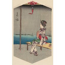 Utagawa Hiroshige: Takanawa, from the series Cutout Pictures of Famous Places in Edo (Edo meisho harimaze zue) - Museum of Fine Arts
