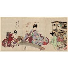 Toyohara Chikanobu: Preparing to Play the Koto, from the series Ladies of the Tokugawa Period (Tokugawa jidai kifujin no zu) - Museum of Fine Arts