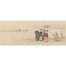 窪俊満: On the Bank of the Sumida River - ボストン美術館
