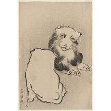 歌川豊国: Puppies - ボストン美術館