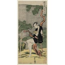 Utagawa Toyokuni I: Act V of Chûshingura (Chûshingura godanme): Actor Ôtani Oniji as Sadakurô - Museum of Fine Arts