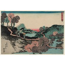 歌川国貞: Maple-leaf Viewing (Momijigari no zu), from an untitled series of landscapes - ボストン美術館