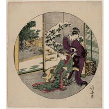 Katsushika Hokusai: Parody of Act IX of Chûshingura, from an untitled series - Museum of Fine Arts