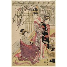Utagawa Toyokuni I: Courtesans of the Ôgiya: Takihime and Takihashi - Museum of Fine Arts