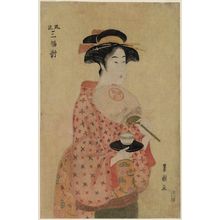 Utagawa Toyokuni I: Takashima Ohisa, from the series A Fashionable Triptych (Fûryû sanpuku tsui) - Museum of Fine Arts