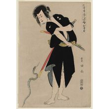 Utagawa Toyokuni I: Shôgatsuya (Actor Sakata Hangorô III as Fujikawa Mizuemon), from the series Portraits of Actors on Stage (Yakusha butai no sugata-e) - Museum of Fine Arts