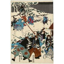 Utagawa Kuniyoshi: Chûshingura Scene (Iki-ningyô?) - Museum of Fine Arts