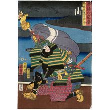 歌川国芳: Baba Mino no Kami Nobufusa, from the series Six Selected Heroes (Eiyû rokkasen) - ボストン美術館