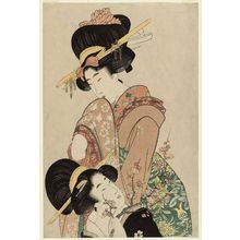 Kitagawa Utamaro: Two Women with a Flowering Branch - Museum of Fine Arts