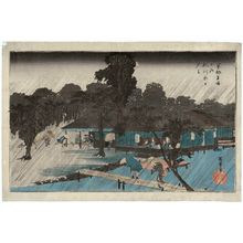 歌川広重: Shower at Tadasugawara (Tadasugawara no yûdachi), from the series Famous Views of Kyoto (Kyôto meisho no uchi) - ボストン美術館