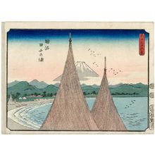 Utagawa Hiroshige: Tago Bay in Suruga Province (Suruga Tago-no-ura), from the series Thirty-six Views of Mount Fuji (Fuji sanjûrokkei) - Museum of Fine Arts
