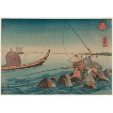 Utagawa Kuniyoshi: Teppôzu, from the series Famous Places in the Eastern Capital (Tôto meisho) - Museum of Fine Arts