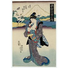 勝川春章: Fuji ni tsuru, from the series Ten Scenes of Precious Children (Kodakara jikkei no uchi) - ボストン美術館