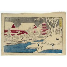 Japanese Print "Asakusa, from the series Famous Places in Edo (Edo meisho)" by Utagawa Shigemaru