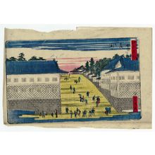 Japanese Print "Kasumigaseki, from the series Famous Places in Edo (Edo meisho)" by Utagawa Shigemaru