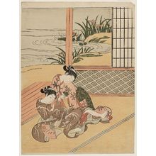 Suzuki Harunobu: Young Women Struggling for a Fan - Museum of Fine Arts