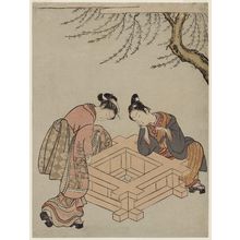 Suzuki Harunobu: Couple beside a Well (Parody of the Well-curb Episode in Tales of Ise) - Museum of Fine Arts