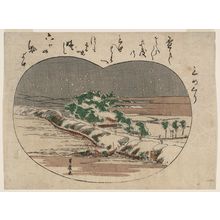 歌川豊広: Mimeguri, from an untitled series of Views of Edo in Snow - ボストン美術館