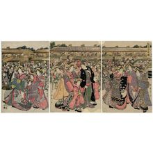 Kitagawa Utamaro: Naka-no-chô in the New Yoshiwara (Shin Yoshiwara Naka-no-chô no zu) - Museum of Fine Arts