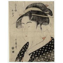 Kitagawa Utamaro: Takashima Ohisa, from an untitled series of famous beauties of Edo - Museum of Fine Arts